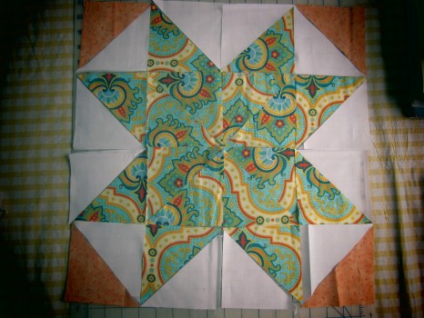 Quilted Duvet Cover, Star Block