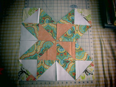 Variable Star Block with Pinwheel Innards