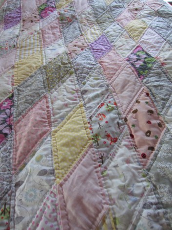 Pink Critters Quilt Top