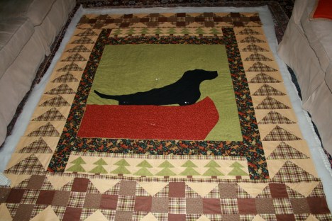 Auntie Kim's Black Dog Quilt