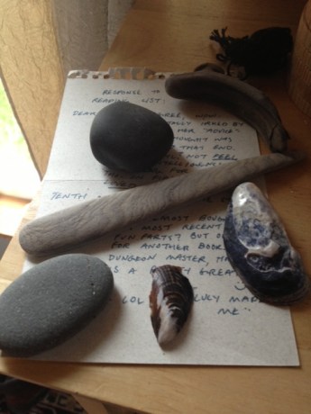 Within Caro's Fatima tote... A love note to Gift Fox?