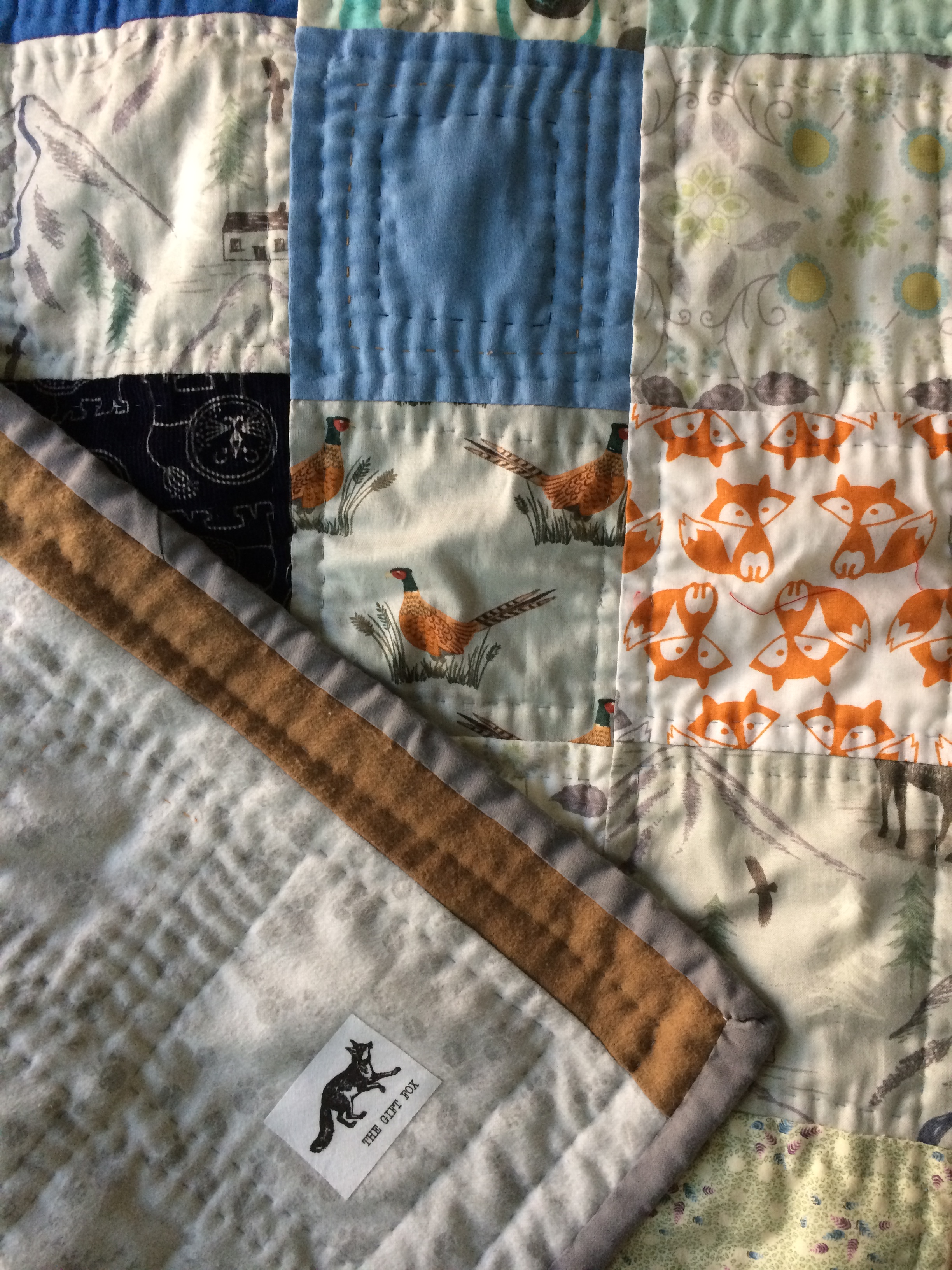 Gift Fox Quilts - woodsy baby quilt 1