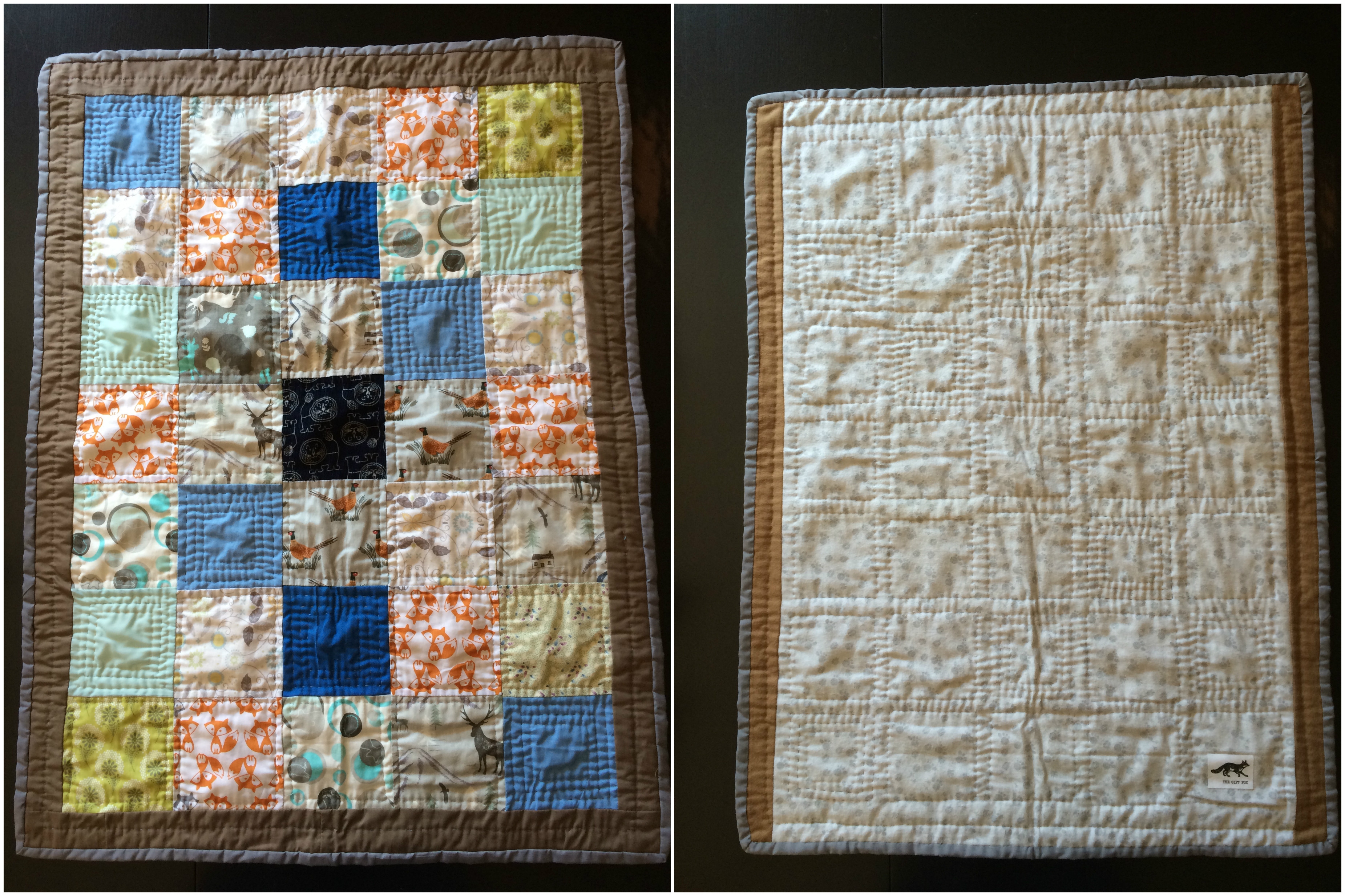 GIFT FOX QUILTS - WOODSY BABY QUILT 2