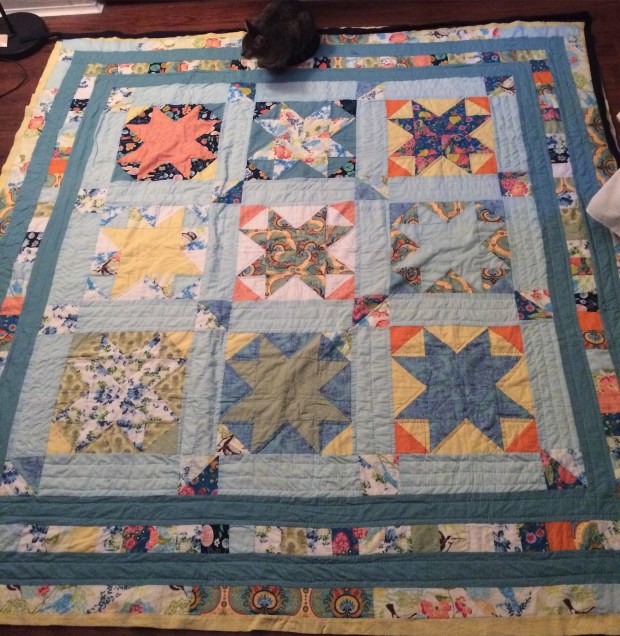 Star Queen Quilt - Gift Fox Quilts 2017